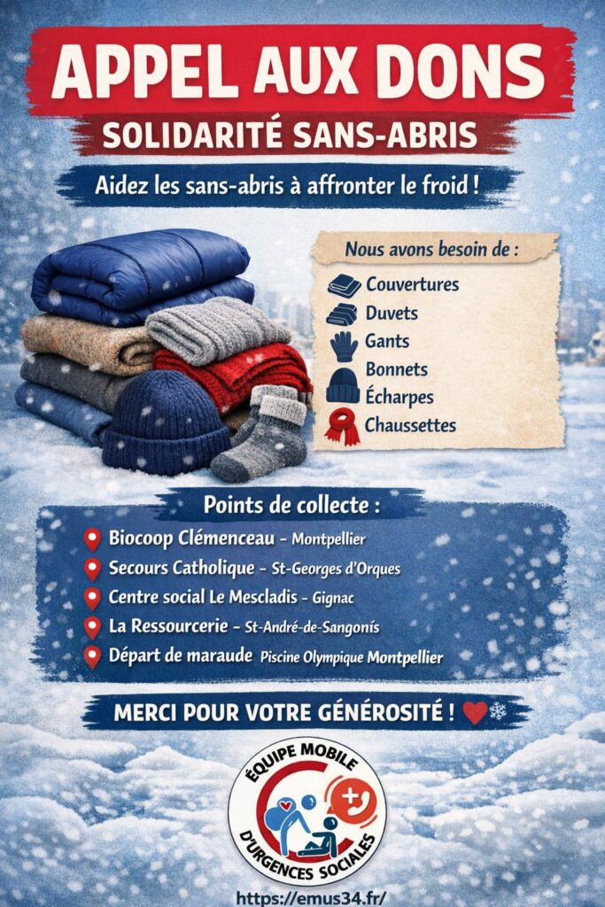 Lire la suite à propos de l’article Collecte de couverture Hiver 2025-2026