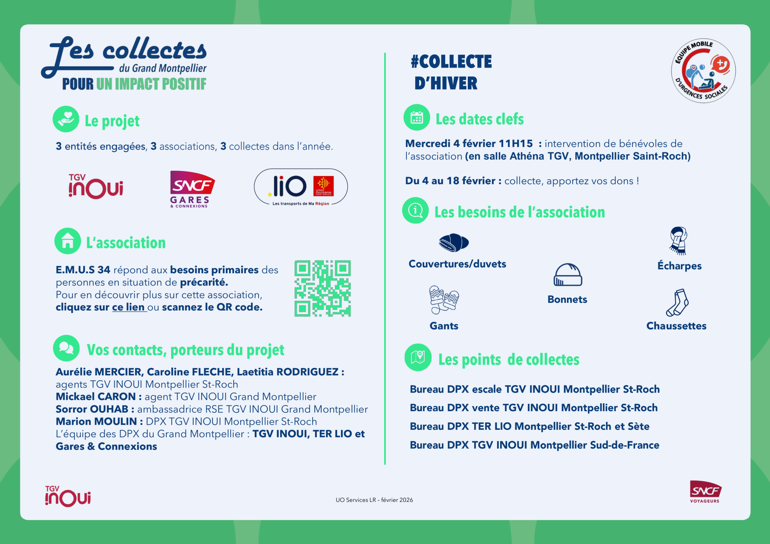 Collecte SNCF x EMUS